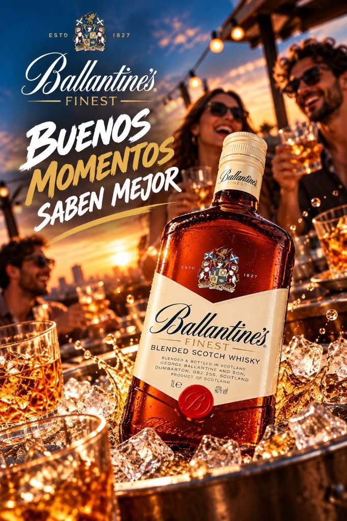 Ballantine's Finest. Buenos momentos saben mejor