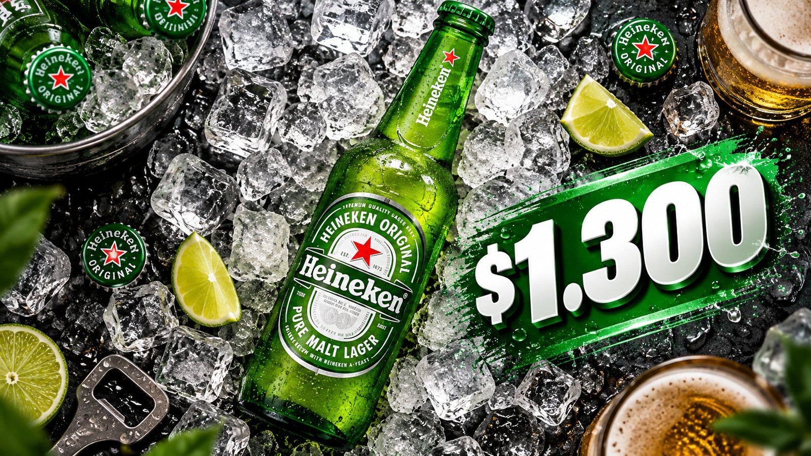 Heineken Original, $1.300