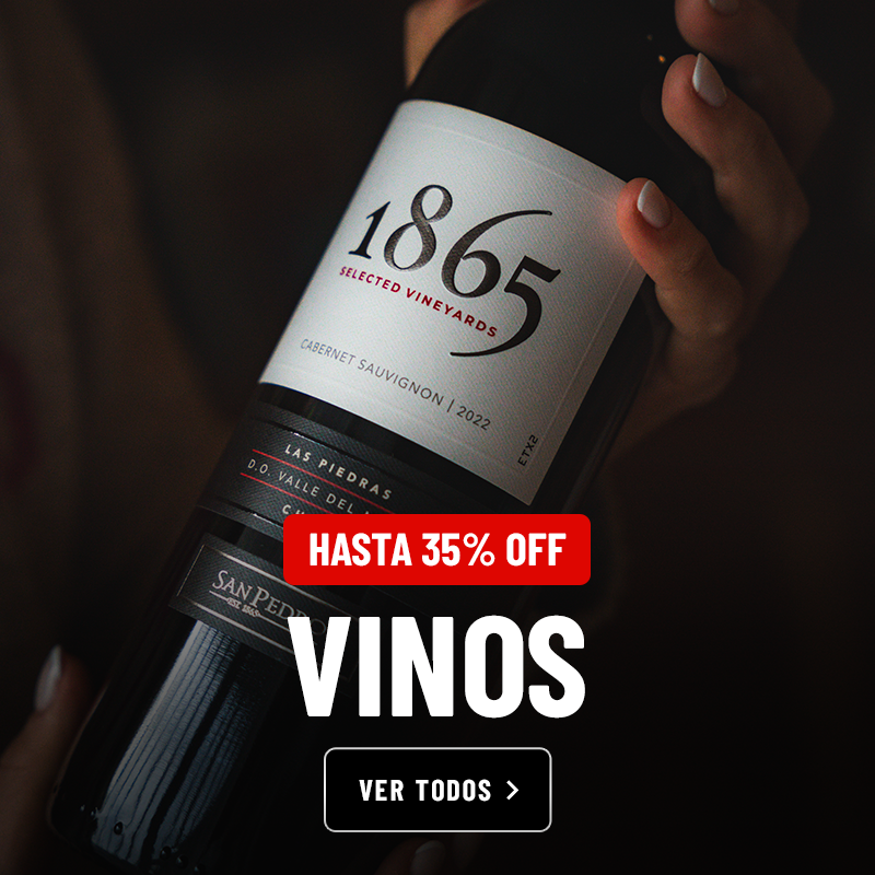 Vinos, hasta 35% off