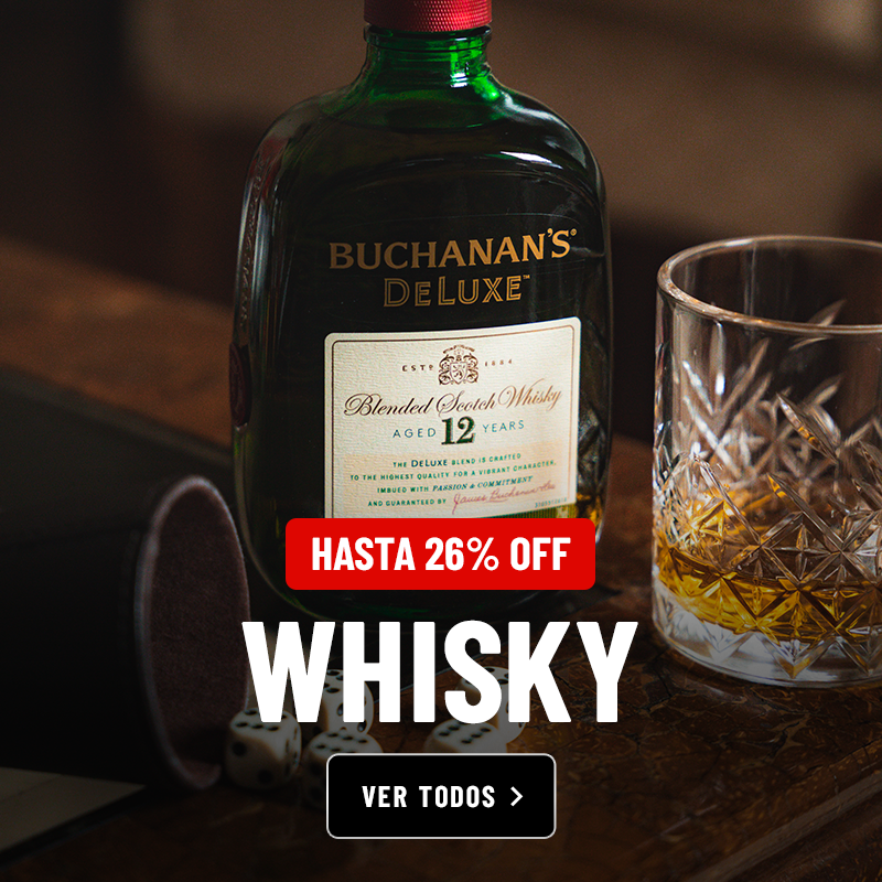 Whisky, hasta 26% off
